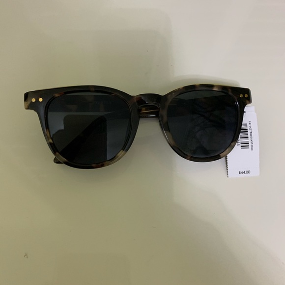 Express tortoiseshell print round frame sunglasses